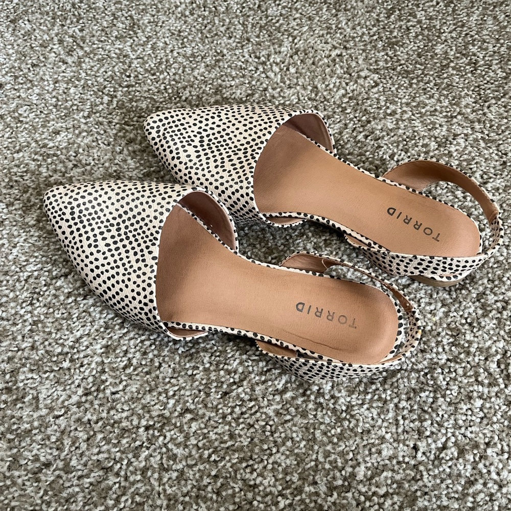 Torrid Black and White Polka Dot Flats
